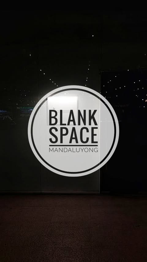 blank_space bar exterior showing the BLANK SPACE MANDALUYONG logo on the glass entrance