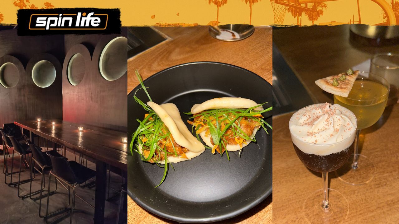 blank_space interior seating, orange chicken bao, and signature cocktails